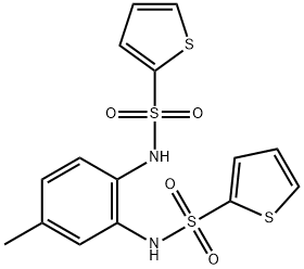 N-{4-methyl-2-[(2-thienylsulfonyl)amino]phenyl}-2-thiophenesulfonamide Structure