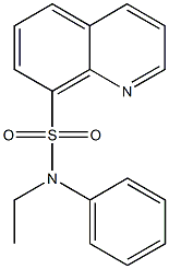 N-ethyl-N-phenyl-8-quinolinesulfonamide Structure