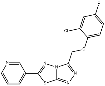 2,4-dichlorophenyl [6-(3-pyridinyl)[1,2,4]triazolo[3,4-b][1,3,4]thiadiazol-3-yl]methyl ether Structure