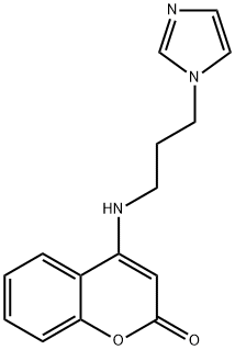 4-{[3-(1H-imidazol-1-yl)propyl]amino}-2H-chromen-2-one Structure