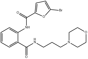 5-bromo-N-[2-({[3-(4-morpholinyl)propyl]amino}carbonyl)phenyl]-2-furamide Structure