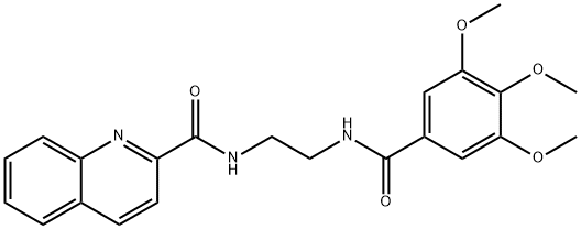 N-{2-[(3,4,5-trimethoxybenzoyl)amino]ethyl}-2-quinolinecarboxamide Structure