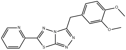 3-(3,4-dimethoxybenzyl)-6-(2-pyridinyl)[1,2,4]triazolo[3,4-b][1,3,4]thiadiazole|