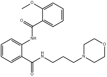 2-[(2-methoxybenzoyl)amino]-N-[3-(4-morpholinyl)propyl]benzamide Structure