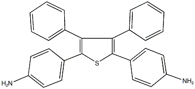 4-[5-(4-aminophenyl)-3,4-diphenyl-2-thienyl]phenylamine Structure