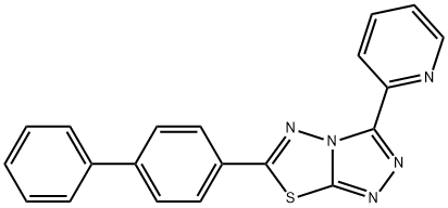 6-[1,1'-biphenyl]-4-yl-3-(2-pyridinyl)[1,2,4]triazolo[3,4-b][1,3,4]thiadiazole Structure