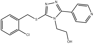 929964-94-3 2-[3-[(2-chlorobenzyl)sulfanyl]-5-(4-pyridinyl)-4H-1,2,4-triazol-4-yl]ethanol