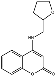 4-[(tetrahydro-2-furanylmethyl)amino]-2H-chromen-2-one 化学構造式