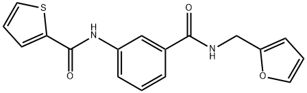 N-(3-{[(2-furylmethyl)amino]carbonyl}phenyl)-2-thiophenecarboxamide|