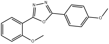 2-[5-(4-methoxyphenyl)-1,3,4-oxadiazol-2-yl]phenyl methyl ether Structure