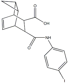 7-[(4-iodoanilino)carbonyl]tricyclo[3.2.2.0~2,4~]non-8-ene-6-carboxylic acid|