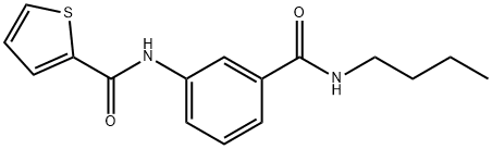 N-{3-[(butylamino)carbonyl]phenyl}-2-thiophenecarboxamide Structure