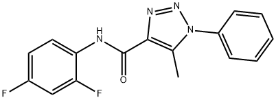 N-(2,4-difluorophenyl)-5-methyl-1-phenyl-1H-1,2,3-triazole-4-carboxamide Structure