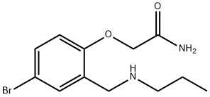 2-{4-bromo-2-[(propylamino)methyl]phenoxy}acetamide 化学構造式