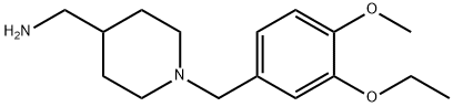 N-(3-ethoxy-4-methoxybenzyl)-N-(4-piperidinylmethyl)amine Structure