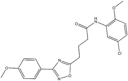 N-(5-chloro-2-methoxyphenyl)-4-[3-(4-methoxyphenyl)-1,2,4-oxadiazol-5-yl]butanamide Structure