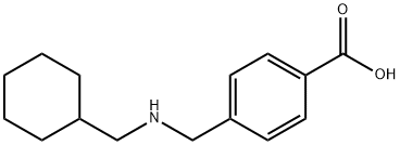 4-{[cyclohexyl(methyl)amino]methyl}benzoic acid 化学構造式