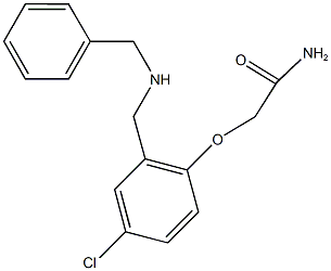 2-{2-[(benzylamino)methyl]-4-chlorophenoxy}acetamide 结构式