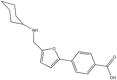 4-{5-[(cyclohexylamino)methyl]-2-furyl}benzoic acid,932954-21-7,结构式