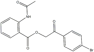 2-(4-bromophenyl)-2-oxoethyl 2-(acetylamino)benzoate|