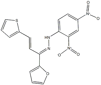 1-(2-furyl)-3-(2-thienyl)-2-propen-1-one {2,4-bisnitrophenyl}hydrazone|