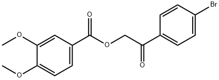 2-(4-bromophenyl)-2-oxoethyl 3,4-dimethoxybenzoate,93329-62-5,结构式