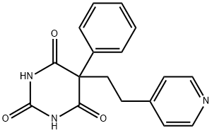 5-phenyl-5-[2-(4-pyridinyl)ethyl]-2,4,6(1H,3H,5H)-pyrimidinetrione,93332-41-3,结构式