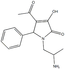 4-acetyl-1-(2-aminopropyl)-3-hydroxy-5-phenyl-1,5-dihydro-2H-pyrrol-2-one,934107-27-4,结构式