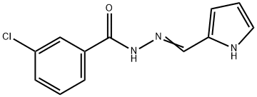 3-chloro-N'-(1H-pyrrol-2-ylmethylene)benzohydrazide,93418-23-6,结构式