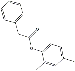 2,4-dimethylphenyl phenylacetate Structure