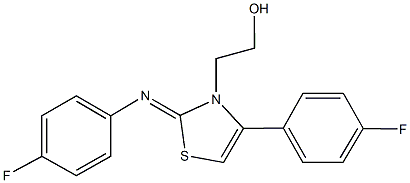 2-(4-(4-fluorophenyl)-2-[(4-fluorophenyl)imino]-1,3-thiazol-3(2H)-yl)ethanol|