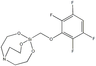 1-[(2,3,5,6-tetrafluorophenoxy)methyl]-2,8,9-trioxa-5-aza-1-silabicyclo[3.3.3]undecane Struktur