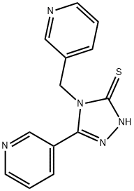 5-(3-pyridinyl)-4-(3-pyridinylmethyl)-4H-1,2,4-triazol-3-yl hydrosulfide|