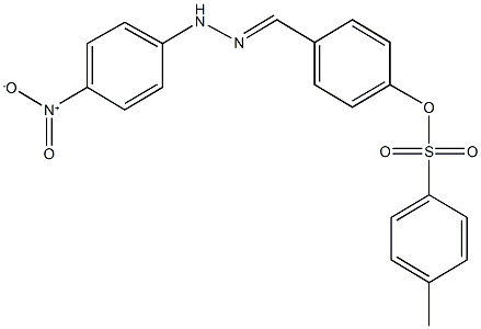 4-(2-{4-nitrophenyl}carbohydrazonoyl)phenyl 4-methylbenzenesulfonate,936356-40-0,结构式