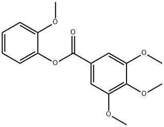 2-methoxyphenyl 3,4,5-trimethoxybenzoate 化学構造式