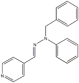 isonicotinaldehyde benzyl(phenyl)hydrazone Structure