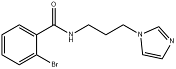 2-bromo-N-[3-(1H-imidazol-1-yl)propyl]benzamide Structure