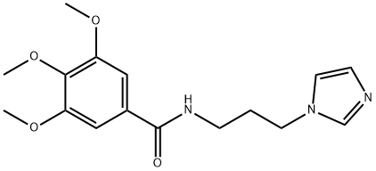 N-[3-(1H-imidazol-1-yl)propyl]-3,4,5-trimethoxybenzamide Structure