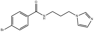 4-bromo-N-[3-(1H-imidazol-1-yl)propyl]benzamide Structure