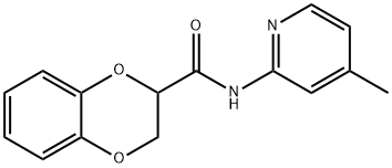 N-(4-methylpyridin-2-yl)-2,3-dihydro-1,4-benzodioxine-2-carboxamide Structure