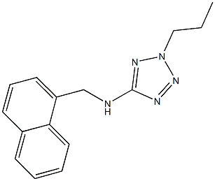 N-(1-naphthylmethyl)-N-(2-propyl-2H-tetraazol-5-yl)amine Structure