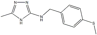 N-[4-(methylsulfanyl)benzyl]-N-(5-methyl-4H-1,2,4-triazol-3-yl)amine Structure