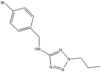 N-(4-bromobenzyl)-N-(2-propyl-2H-tetraazol-5-yl)amine Struktur