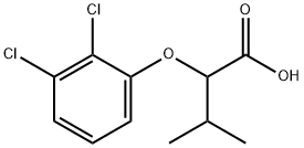 2-(2,3-dichlorophenoxy)-3-methylbutanoic acid Struktur