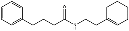 N-[2-(1-cyclohexen-1-yl)ethyl]-4-phenylbutanamide Struktur