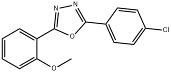 2-[5-(4-chlorophenyl)-1,3,4-oxadiazol-2-yl]phenyl methyl ether|