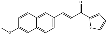3-(6-methoxy-2-naphthyl)-1-(2-thienyl)-2-propen-1-one Struktur