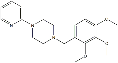 1-(2-pyridinyl)-4-(2,3,4-trimethoxybenzyl)piperazine Structure