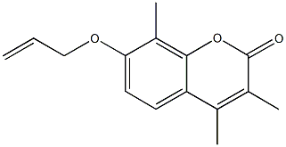 7-(allyloxy)-3,4,8-trimethyl-2H-chromen-2-one Struktur