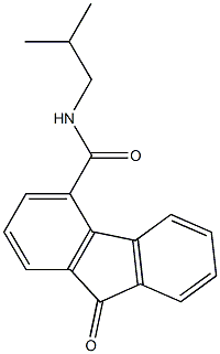 N-isobutyl-9-oxo-9H-fluorene-4-carboxamide,94004-51-0,结构式